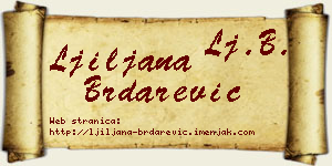 Ljiljana Brdarević vizit kartica